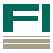 Logo of FI - Fiserv .